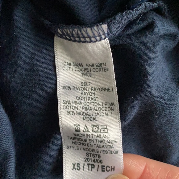 Splendid Navy Blue Blouse - Picture 7 of 7